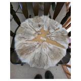 Lynx face seat cushion. D388