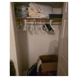 Contents of closet, padded case, linens. D371