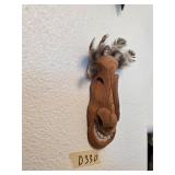 Signed Alaskan native wood mask. D330