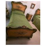 Antique Venetian Rococo style bed. D366