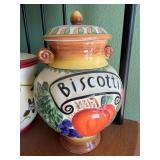 Nonni's Biscotti Jar. d-108