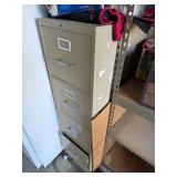 Filing cabinet with contents. D593