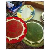 A. Santos hand painted platter and more. D-46