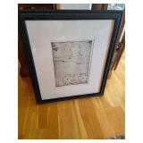 The 4th day framed print 1 of 5 by E. Gianni. D35