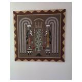 Navajo Natural sand art 22x22in. D52