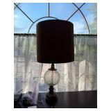Beautiful glass and bronze lamp. D269
