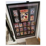 Mickey Mouse framed poster. D541
