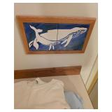 Whale tile art. D437