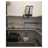 Blender, racks, cooler, marriage counselor. D53