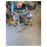 Metal rolling cart. 1-83