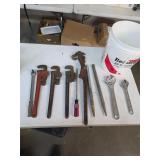 18in pipe wrenches and many great tools. 1-55