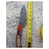 10in Damascus knife, beautifully constructed. M8