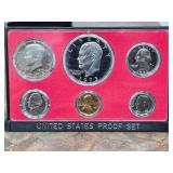 1973 uncirculated proof coin set. K8