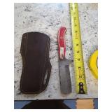 8.5in Damascus blade with sheath. M14