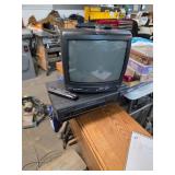 TV, DVD player, VHS player. 1-6