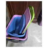 Empty tubs with lids. K2