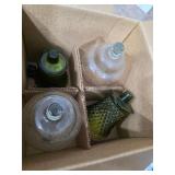 Glassware, candle holders. 55-24