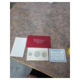 Silver uncirculated Bicentennial coin set. 55-88