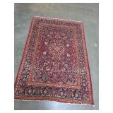 Vintage hand knotted Persian style rug. 7-3