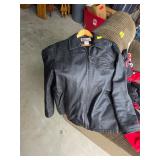 Leather Dale Earnhart jacket size medium. N7