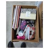 Box of arts and crafts supplies. K29