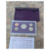 1989 uncirculated proof coin set. K22