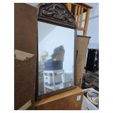 Vintage mirror 51in tall, 28in wide. 55-50
