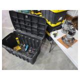 Heavy duty tough box w/power tools. 1-18