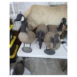 5 standing geese decoys. 11-2