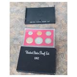 1982 uncirculated proof coin set. K15