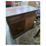 US Army Mahogany cabinet. 34in tall, 3ft wide. N4