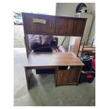 Desk 61in tall, 4ft wide, 26in deep. 55-73