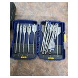 Set of woodboring spade drill bit set. 20-27