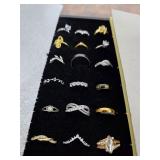 Collection of rings, various sizes. 40-122