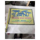 Beach and Bikini metal sign. 1-91