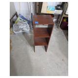 Small wood shelving unit. 5-113