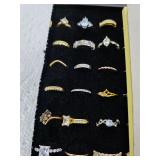 Collection of rings, various sizes. 40-121