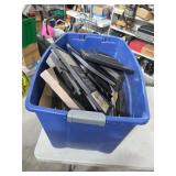 Box full of various size picture frames. 1-122
