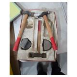 Auto body repair hammer and dolly set. 33-4