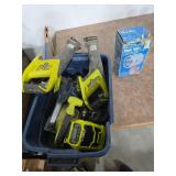 Ryobi tools and spotlight. 40-15