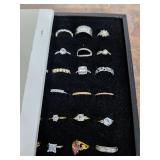 Collection of rings, various sizes. 40-123