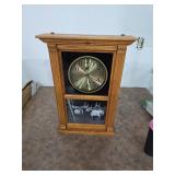 Mantle Elk clock, battery operated. 40-85