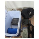 Cooler with nets, hammock, hot plates. 40-54