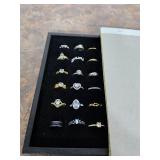 Collection of rings, various sizes. 40-117