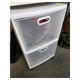 plastic storage item with funnel mask. 1-9