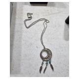 Turquoise necklace. 77-11