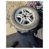 3 tires on rim. P205/60R15