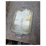 Silverplate serving tray. 40-67