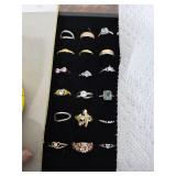 Collection of rings, various sizes. 40-118