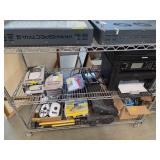 2 shelves, security lights, printer, more. 77-3